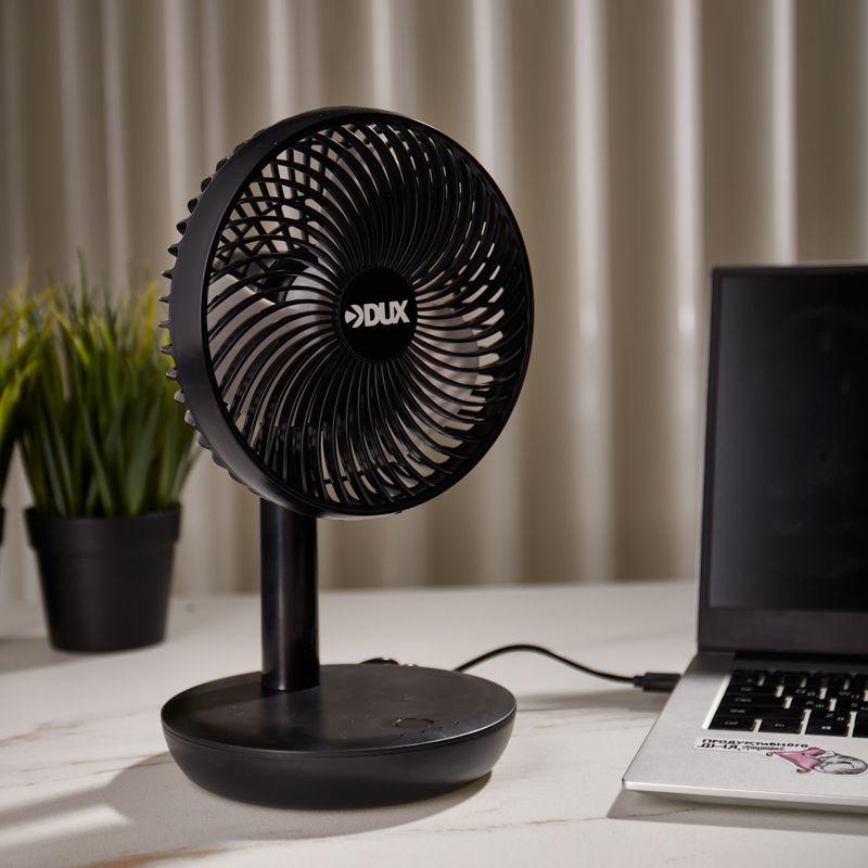  Вентилятор настольный 6Вт USB черн. DUX 60-0215 фото в каталоге от BTSprom.by