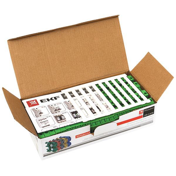  Колодка клеммная JXB-2.5/35 (25а) зел. EKF plc-jxb-2.5/35gn фото в каталоге от BTSprom.by