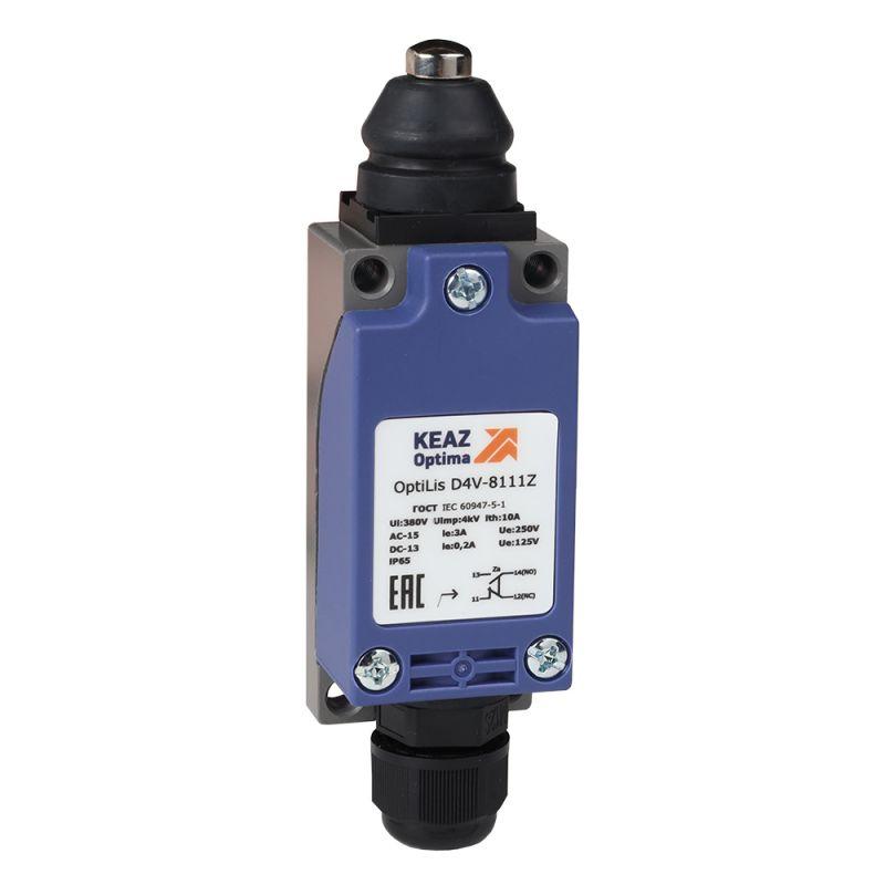 выключатель концевой optilis d4v-8111z толкатель метал. xckp2110p16 кэаз 365295 от BTSprom.by