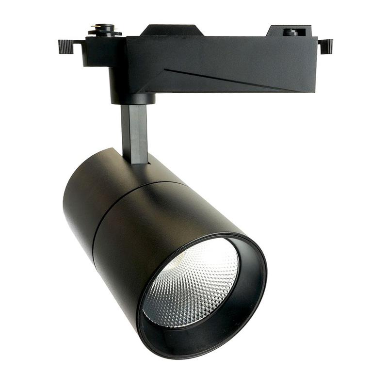 светильник светодиодный трековый на шинопровод 30вт 2700лм 4000к 35град. черн. al103 со встроенным драйвером с индексом цветопередачи >90ra truecolor feron 48942 от BTSprom.by