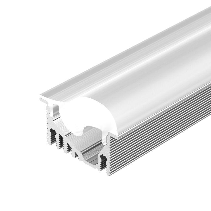 профиль с экраном alu-asymetric-2000 anod+frost lens 2м алюм. arlight 019270 от BTSprom.by