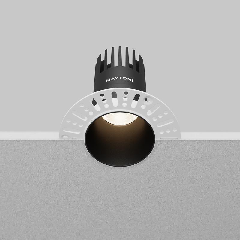  Светильник Dip 10Вт 4000К 50град. встраив. Maytoni DL120-10W-4K-TRS-B фото в каталоге от BTSprom.by