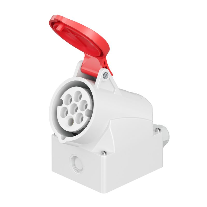 розетка настенная ws 16а 7п 6p+e 400в ip44 dkc ws674-016-40 от BTSprom.by