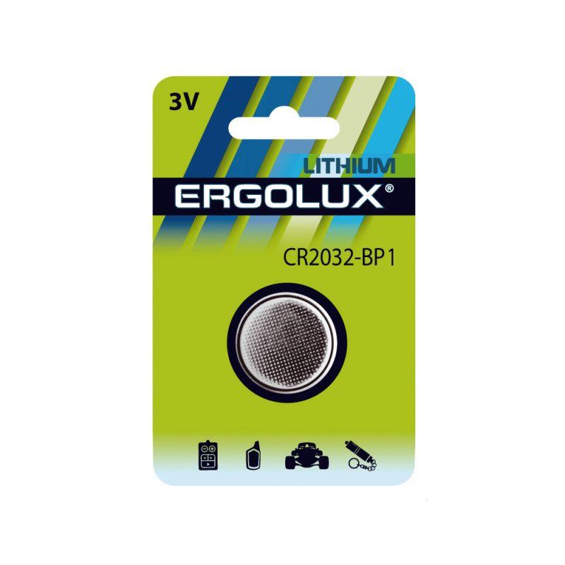 элемент питания литиевый cr2032 bl-1 (блист.1шт) 3в ergolux 15076 от BTSprom.by
