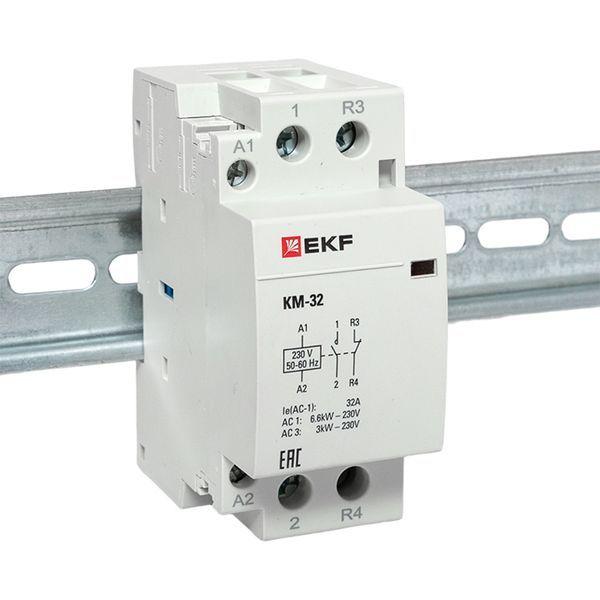  Контактор модульный КМ 32А NО+NC (2 мод.) EKF km-2-32-11 фото в каталоге от BTSprom.by