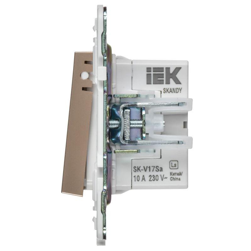  Кнопка звонка SKANDY 10А SK-V17Sa для отелей с индикацией песочн. IEK SK-V14-2-10-K98 фото в каталоге от BTSprom.by