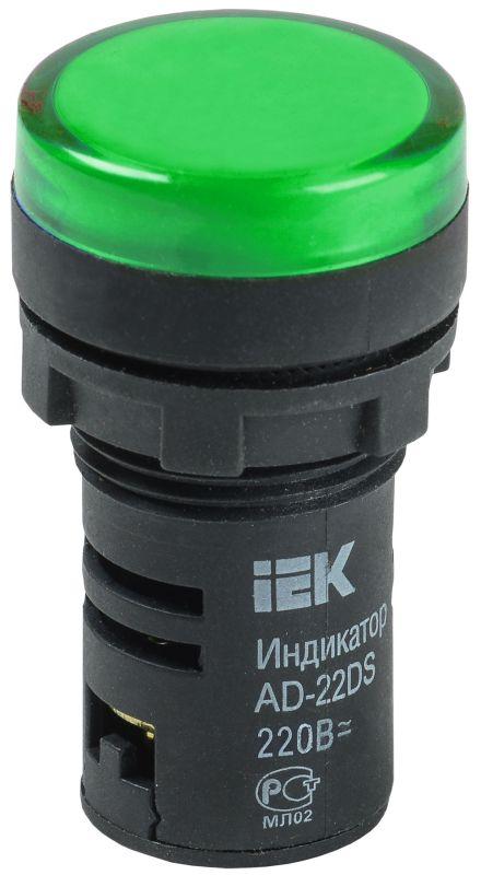 лампа светосигнальная ad22ds d22мм 230в ac зел. iek bls10-adds-230-k06 от BTSprom.by