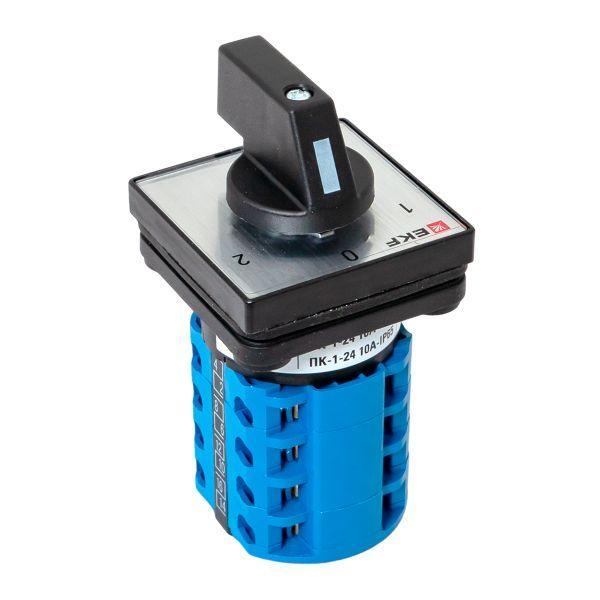  Переключатель кулачковый ПК-1-24 4п 10А "1-0-2" IP65 EKF pk-1-24-10-65 фото в каталоге от BTSprom.by