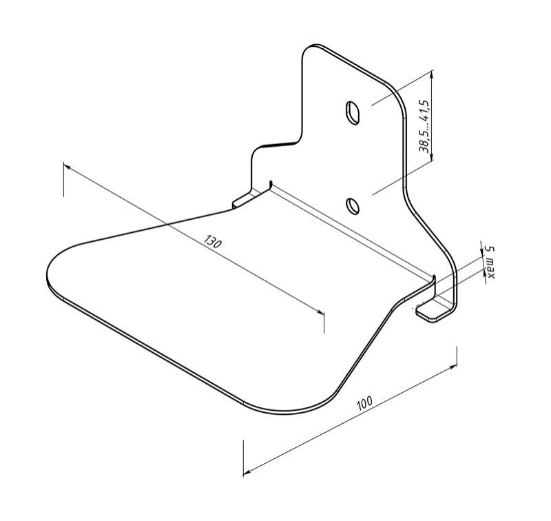  Держатель для книг настенный черн. Rexant 38-0634 фото в каталоге от BTSprom.by