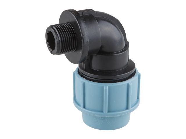 колено пэ 40 х 1" нар., av engineering ave1034001 от BTSprom.by