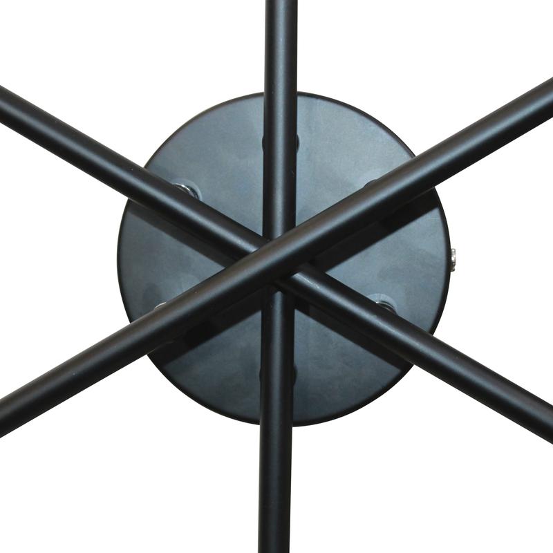  Светильник 11271В-4/6 (Плафон 8268) НПБ 01-6х60-118 Е27 ИУ черн. Элетех 1005404860 фото в каталоге от BTSprom.by