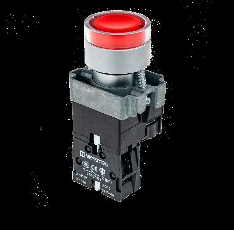 кнопка с led подсветкой красн. 24в ac/dc 1nc метал. mtb2-bw3461 овен 54250 от BTSprom.by