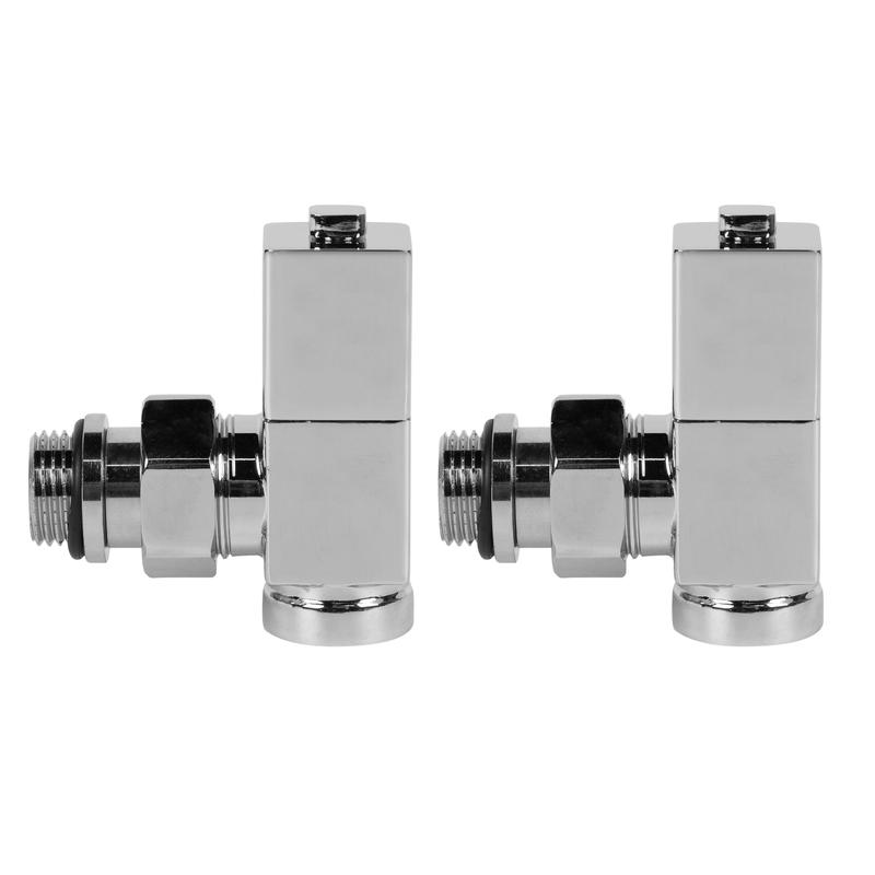 Набор дизайн-вентилей CUBE угловой 1/2дюйм хром Royal Thermo НС-1193191 фото в каталоге от BTSprom.by