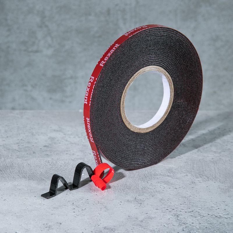  Лента клейкая двухсторонняя на VHB акриловой основе 6ммх5м черн. Rexant 09-6045 фото в каталоге от BTSprom.by