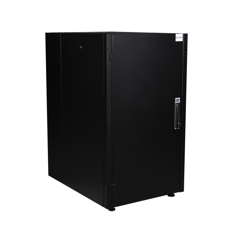 шкаф напольный 19дюйм 22u 600х800 перед. дв. метал. задн. стен. метал. черн. datarex dr-710111 от BTSprom.by