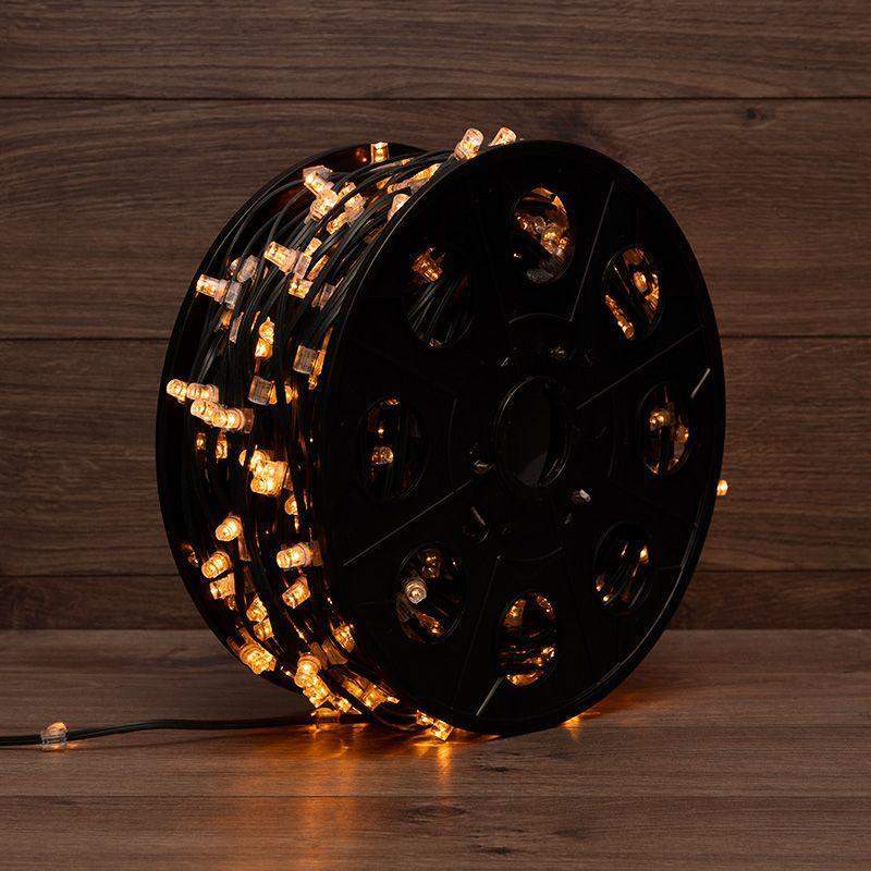 гирлянда светодиодная "led cliplight" 1.5м 665led желт. 80вт 12в ip65 провод темн./зел. (уп.100м) neon-night 325-121 от BTSprom.by