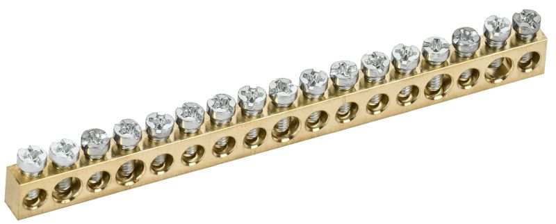 шина нулевая 6х9 17 отверст. tekfor iek tf-kp00d-sn-17 от BTSprom.by