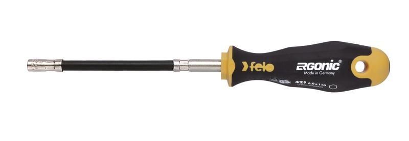 отвертка ergonic с гибким стержнем торцевой ключ 6.0х170 felo 42906040 от BTSprom.by