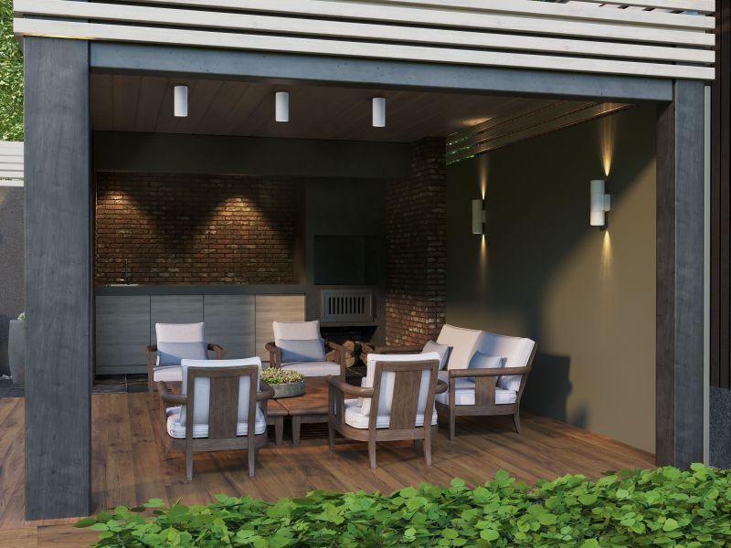  Светильник 5222 GU10 IP65 уличный потолочный бел. IEK LT-UPU0-5222-GU10-1-K01 фото в каталоге от BTSprom.by