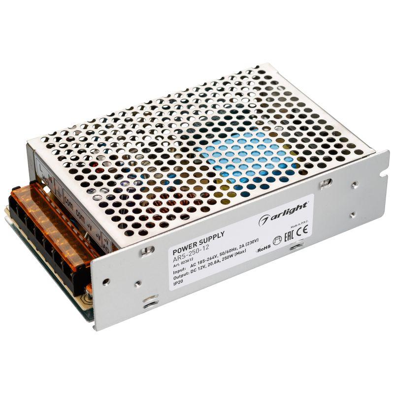 блок питания ars-250-12 12в 20.8а 250вт ip20 сетка 2 года arlight 023612 от BTSprom.by