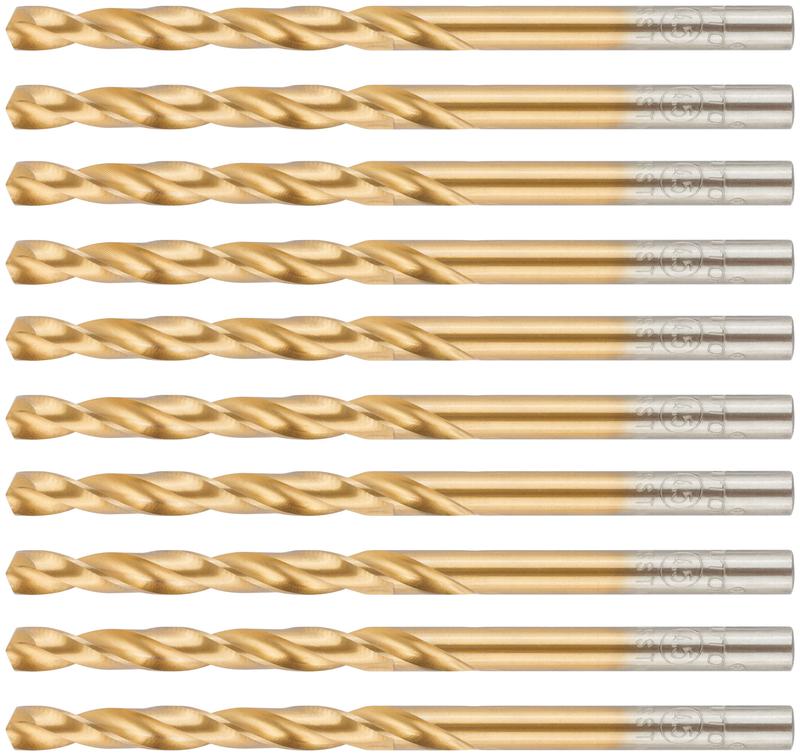  Сверло по металлу Profi с титановым покрытием 4.5х80мм (уп.10шт) Cutop 52-445 фото в каталоге от BTSprom.by