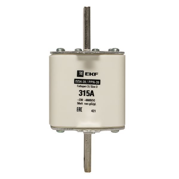  Вставка плавкая ППН-39 630/315А габарит 3 PROxima EKF fus-39/630/315 фото в каталоге от BTSprom.by