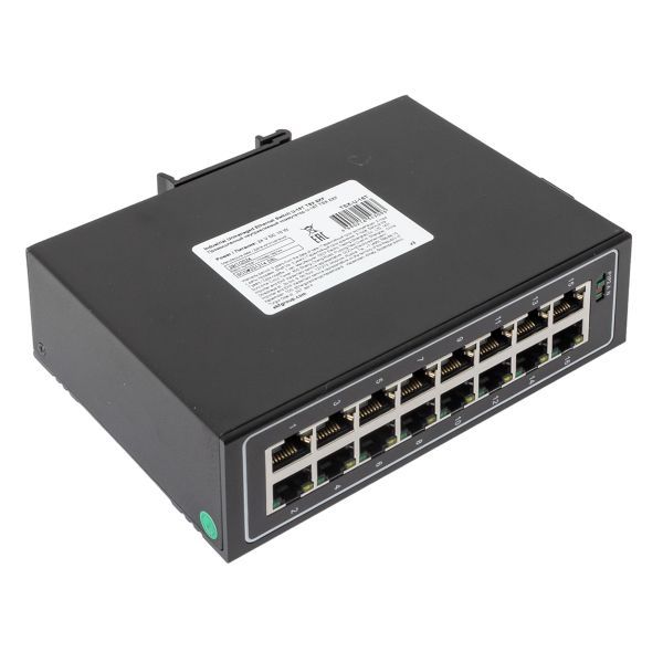  Коммутатор неуправляемый промышленный U-16T 16 портов 10/100Base-T(X) RJ45 монтаж на DIN-рейку TSX EKF TSX-U-16T фото в каталоге от BTSprom.by