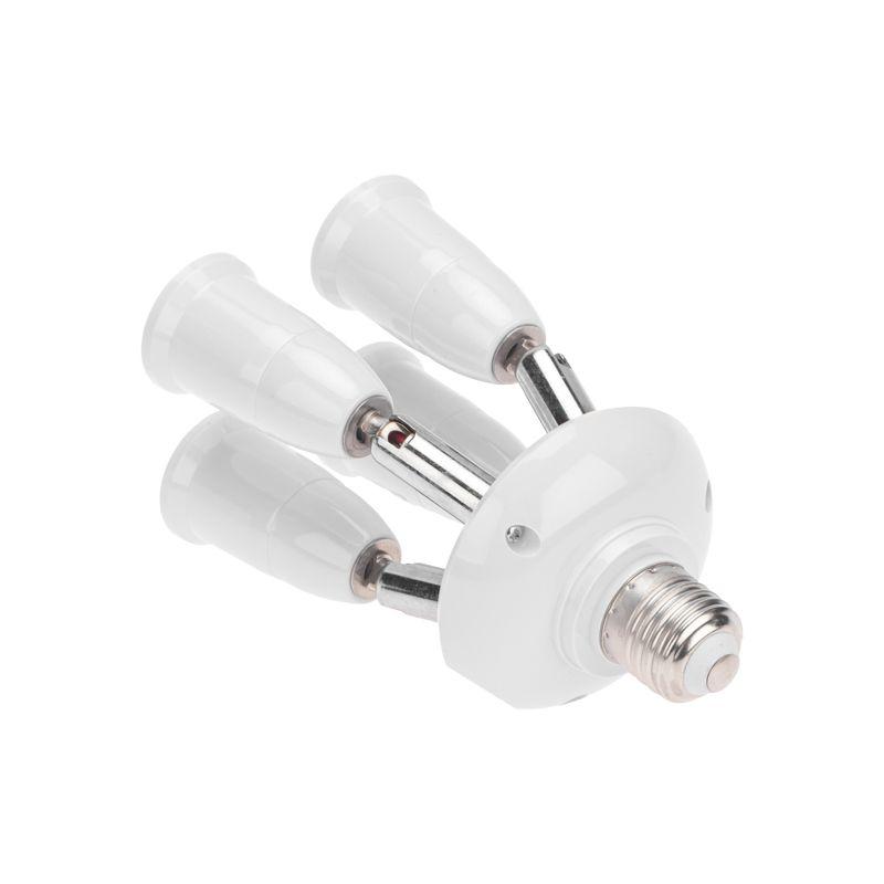  Разветвитель цокольный E27-4хE27 поворот. цоколь бел. Rexant 11-8864 фото в каталоге от BTSprom.by