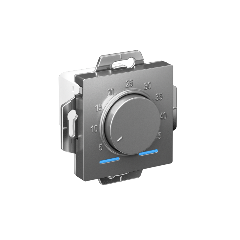 механизм термостата atlasdesign электрон. теплого пола с датчиком 10а сталь sche atn000935 от BTSprom.by