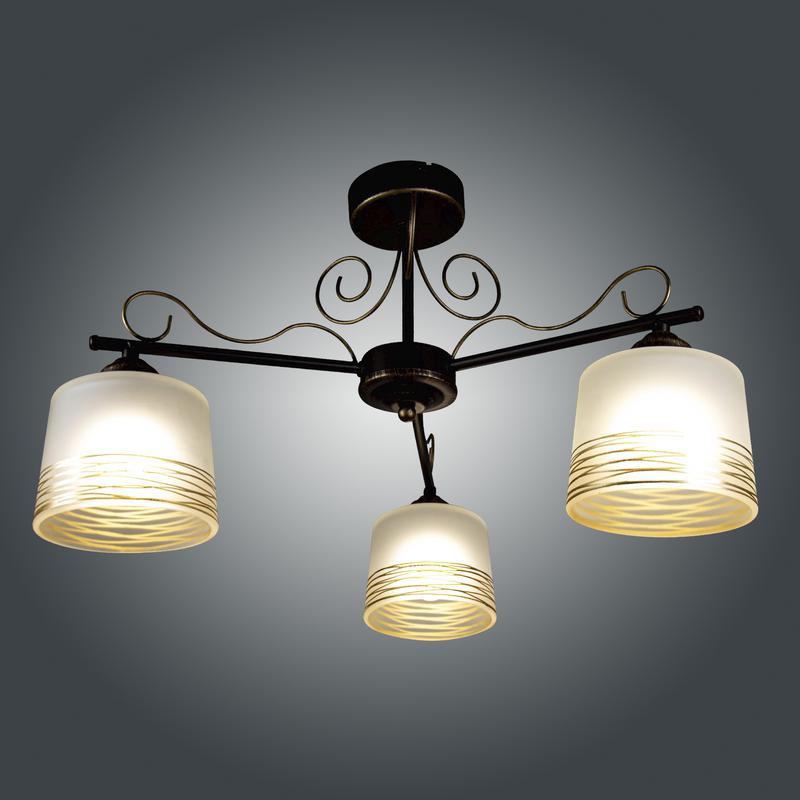  Светильник НПБ 01-3х60-131 (Плафон 00007) "Дус" 131 кор./зол. IP20 E27 (инд.упак.) Элетех 1005404055 фото в каталоге от BTSprom.by