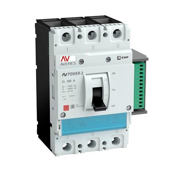 выключатель автоматический 1600а 70ка av power-5/3 etu6.2 averes ekf mccb-53-1600m-6.2-av от BTSprom.by
