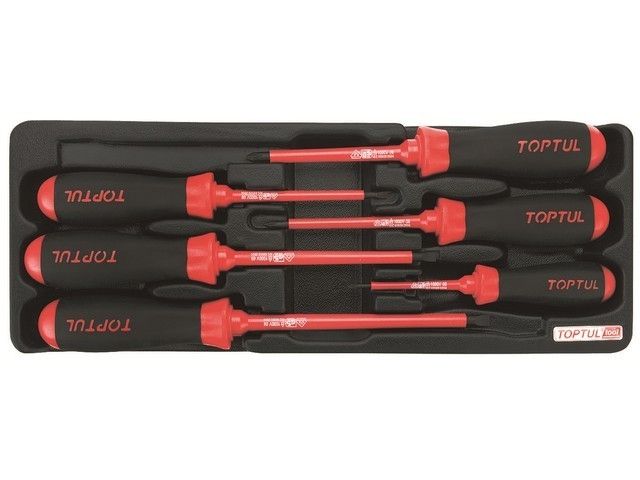 набор-сет отверток диэлектрич. 6шт. 136х364мм toptul gaat0603 от BTSprom.by