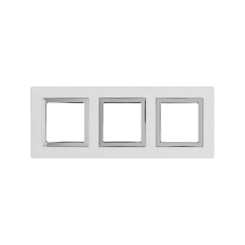 рамка 3-м 6мод. avanti алюм. сер. dkc 4404836 от BTSprom.by