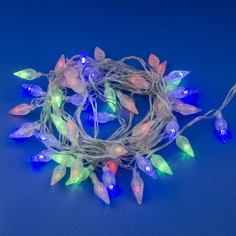 гирлянда led "шишки-1" uld-s0500-050/dta multi ip20 pine cones-1 5м 50 диодов разноцвет. свет провод прозр. uniel ul-00007194 от BTSprom.by