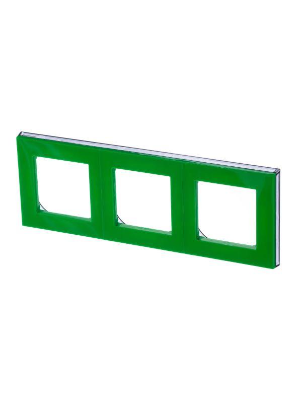 рамка levit 3п зел./дым. черн. abb 2chh015030a6067 от BTSprom.by