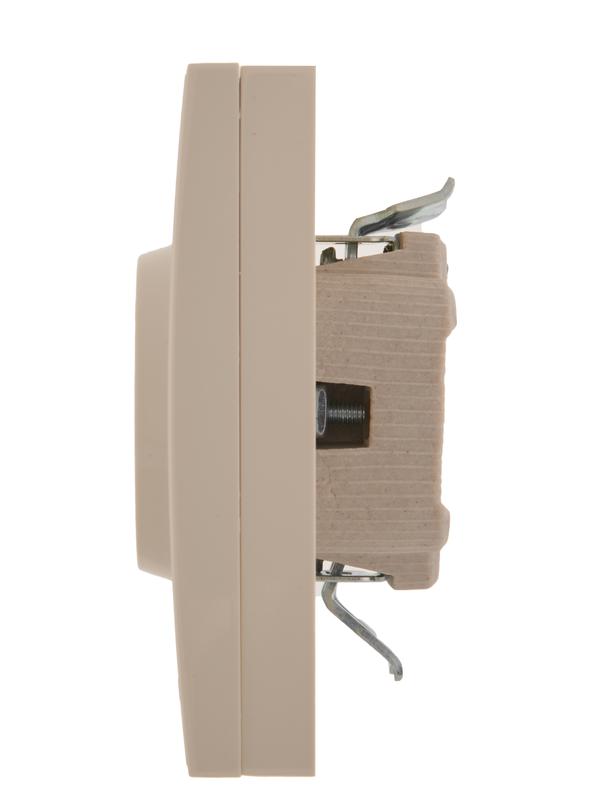  Розетка 2-м СП Rain с заземл. керамика крем. LEZARD 703-0303-127 фото в каталоге от BTSprom.by