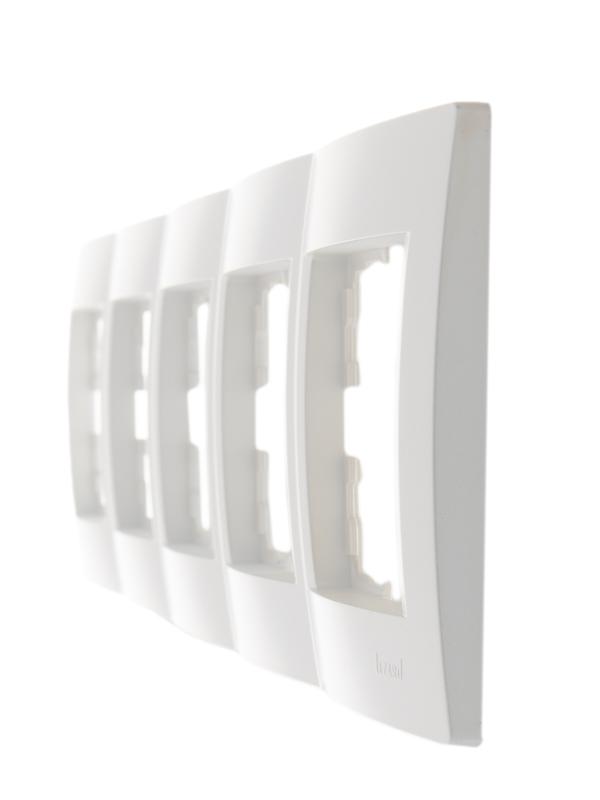  Рамка 5-м Karina горизонт. жемчуж./бел. перламутр LEZARD 707-3000-150 фото в каталоге от BTSprom.by