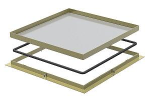 рамка кассетная rk 282х282х25мм латунь rk m2 25 obo 7405856 от BTSprom.by