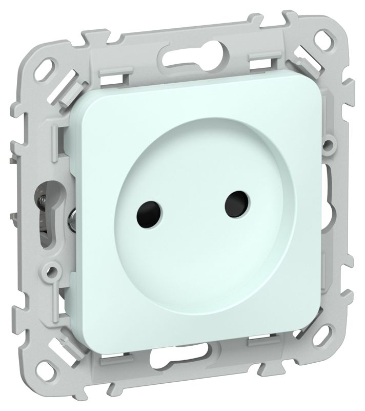 розетка сп flite рсш01-1-флхл 10а без заземл. с защ. шторками безвинтовое крепление механизм холод. лед iek fi-r13-10-1-k94 от BTSprom.by