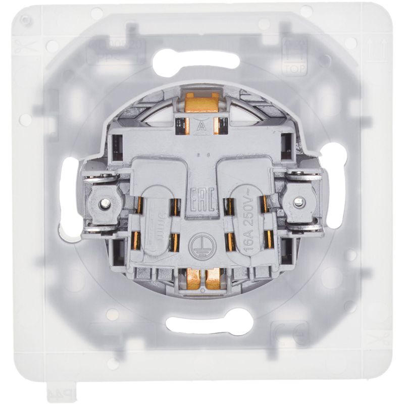  Розетка 1-м СП Inspiria 16А IP44 250В 2P+E защ. шторки с крышкой немецк. стандарт механизм бел. IEK 673740 фото в каталоге от BTSprom.by