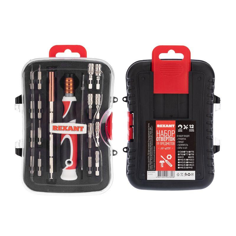  Набор отверток 19 предметов Rexant 12-4771 фото в каталоге от BTSprom.by