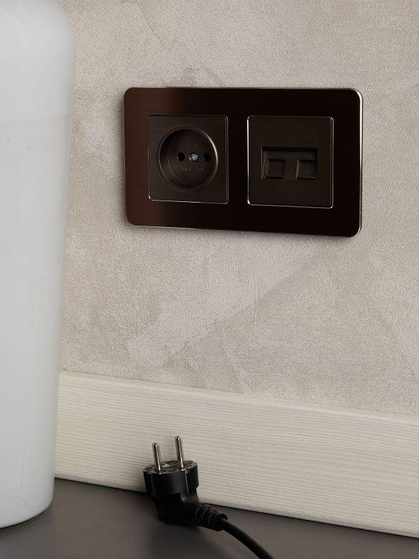  Рамка 2-м BRITE РУ-2-1-Бр метал. коричн. RE AL IEK BR-M22-M-21-K30 фото в каталоге от BTSprom.by