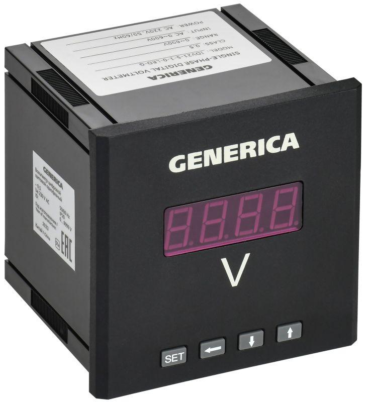 вольтметр цифровой щитовой 1ф 96х96 led generica idv21-5-1-0-led-g от BTSprom.by