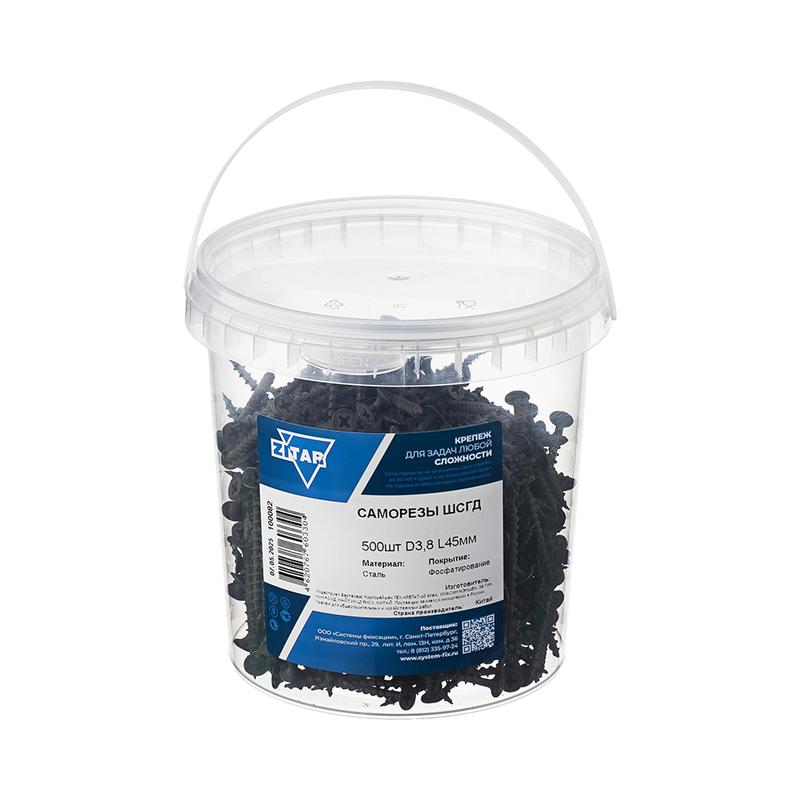 саморез шсгд 3.8х45 (уп.500шт) tech-krep/zitar 100082 от BTSprom.by