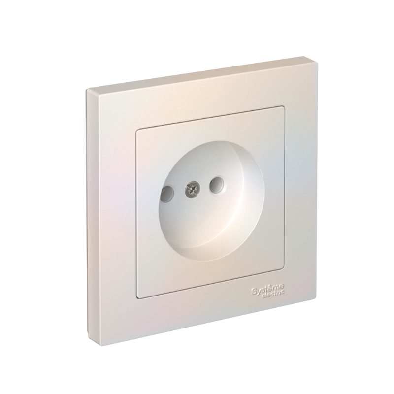 розетка atlasdesign 16а без заземл. быстрозажим. клем. в сборе жемчуж. se atn000440s от BTSprom.by