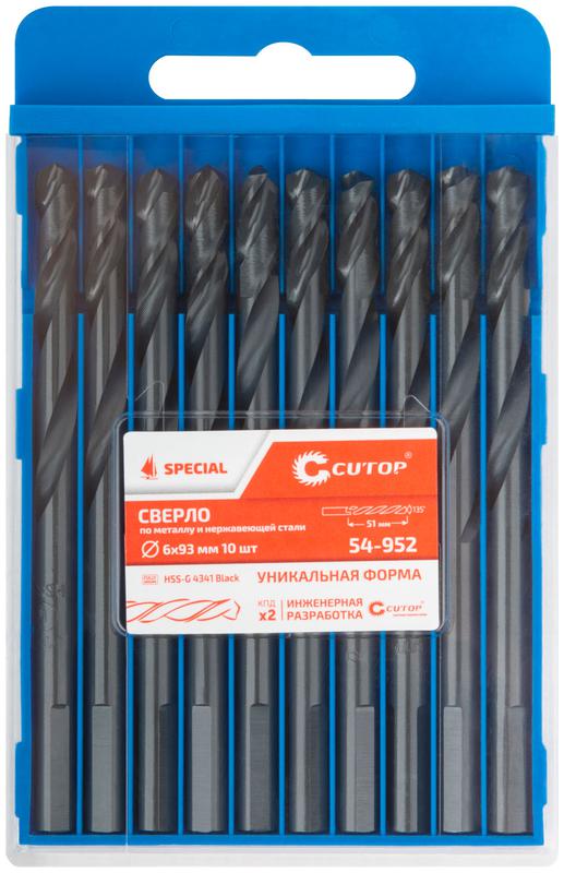  Сверло по металлу Special HSS-G 6х93/51мм (уп.10шт) Cutop 54-952 фото в каталоге от BTSprom.by