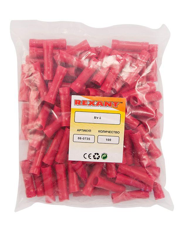  Гильза соединительная изолированная L-21мм 6-10кв.мм ГСИ 10/ГСИ 6.0-10.0 красн. (уп.100шт) Rexant 08-0735 фото в каталоге от BTSprom.by
