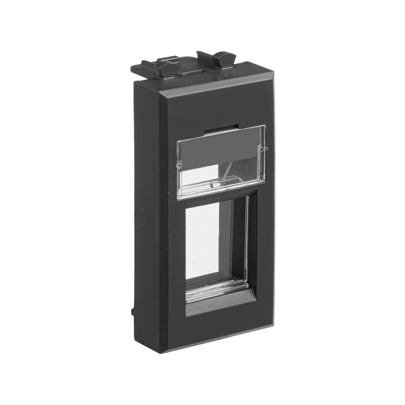  Адаптер для Keystone 1мод. Avanti "Черный матовый" DKC 4412201 фото в каталоге от BTSprom.by