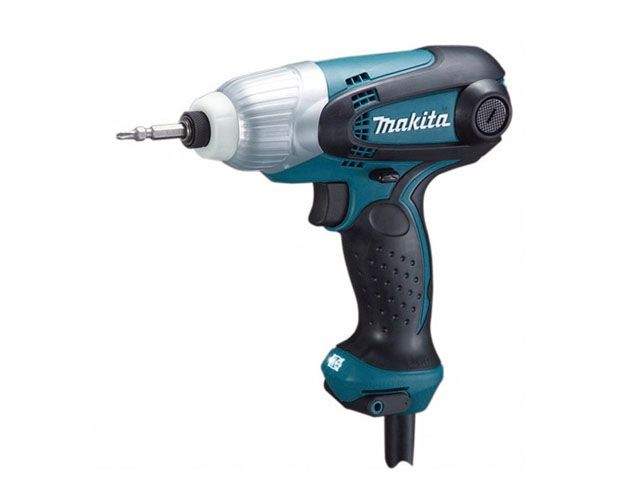 шуруповерт ударный makita td 0101 f в кор. (230 вт, патрон внутр. шестигр. 1/4", 100 нм, подсветка) от BTSprom.by