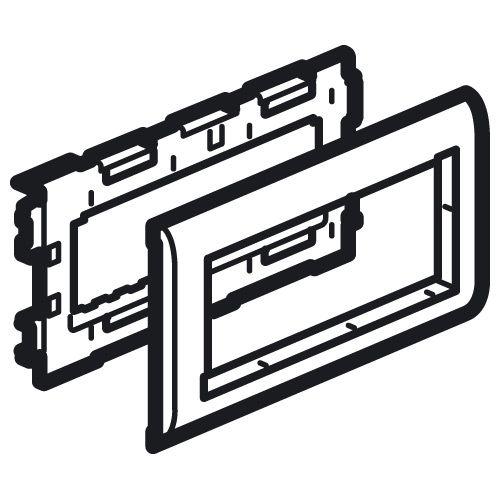 суппорт 6мод. mosaic для кабель-канала metra 160х50 с крышкой 110мм leg 638088 от BTSprom.by